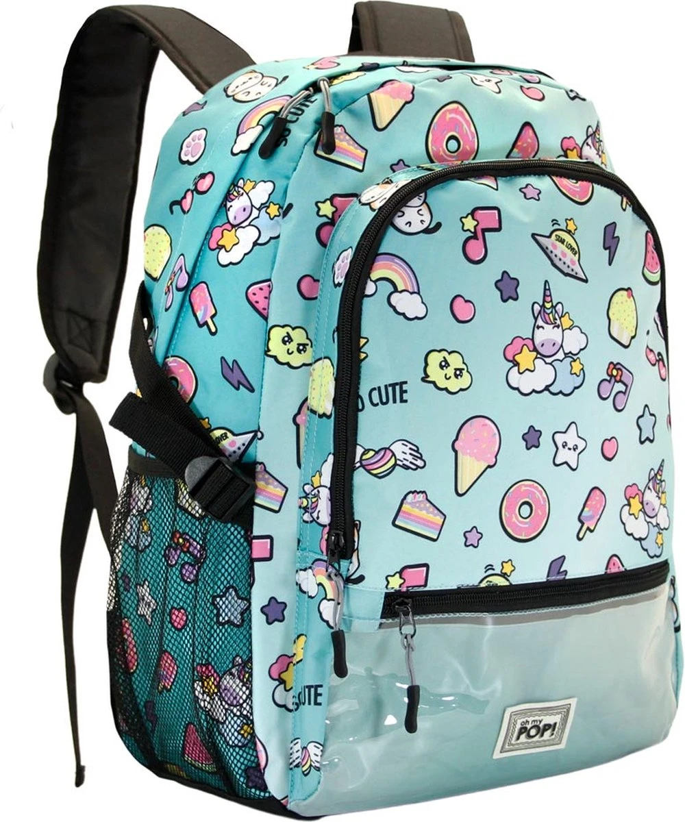 Oh My Pop - So Cute - Rugzak - Blauw - Hoogte 44cm