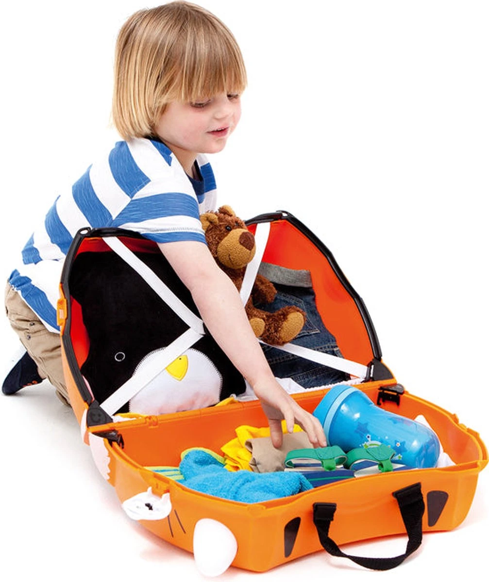 Trunki Ride-On Handbagage Koffer 46 Cm - Lieverheersbeestje Harley - Afbeelding 8