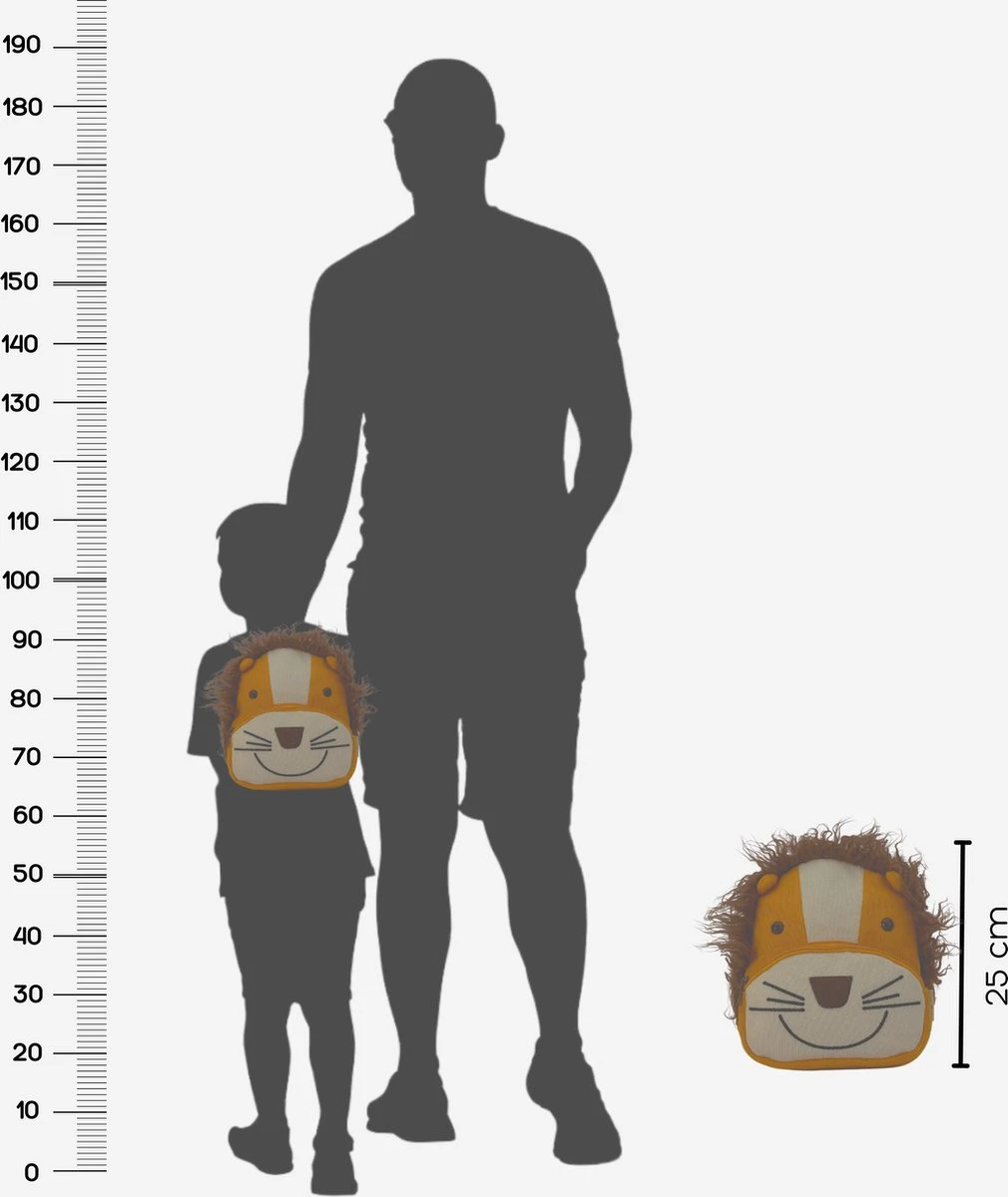 Kinderrugzak - Rugzak - Liloe&Noenie - Leeuw Rugzak - Rugzak Peuter - Rugzak Kleuter - Schooltas - Kinderrugtas - Rugtas - Leeuwen Rugtas - Sac - Sac A Dos - Rugzak Jongen - Rugtas Jongen - Rugzak Meisje - Afbeelding 3