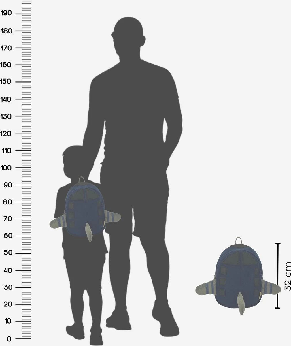 Kinderrugzak - Rugzak - Vliegtuig Rugzak - Schooltas -Rugzak Peuter - Rugzak Kleuter - Kinderrugtas - Rugtas - Blauw - Sac - Sac A Dos - Rugzak Jongen - Rugtas Jongen - Afbeelding 6
