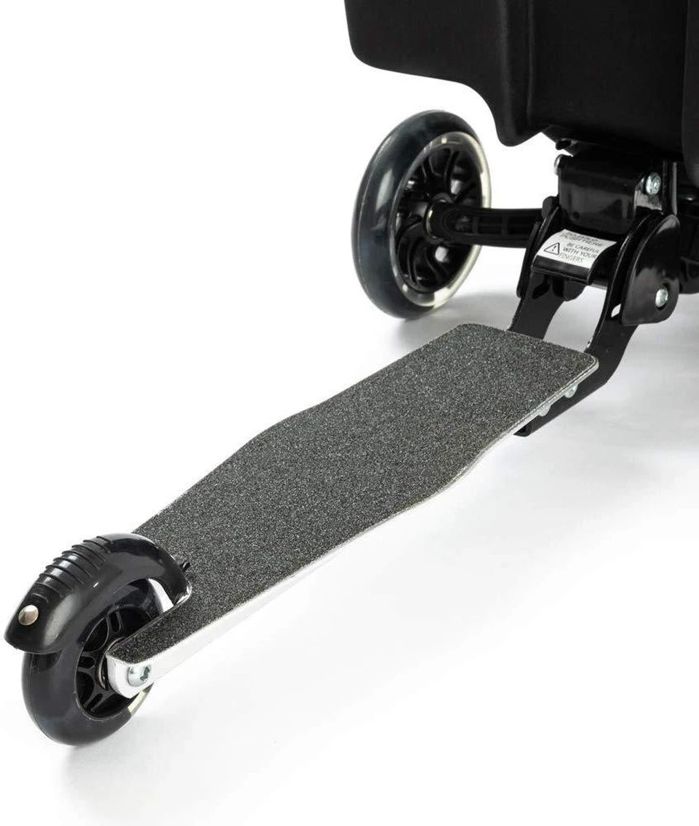 Rolkoffer Trolley Voor Kinderen | Geel | Trolley | Tas Kind | Bagagekoffer | Step Jongen | Vliegtuig Nekkussen | Step Met 3 Wielen | FDBW | Koffer Handbagage - 50 Kilo - Bouncy Box 40x20x25 Cm + Nekkussen Vliegtuig - Afbeelding 4