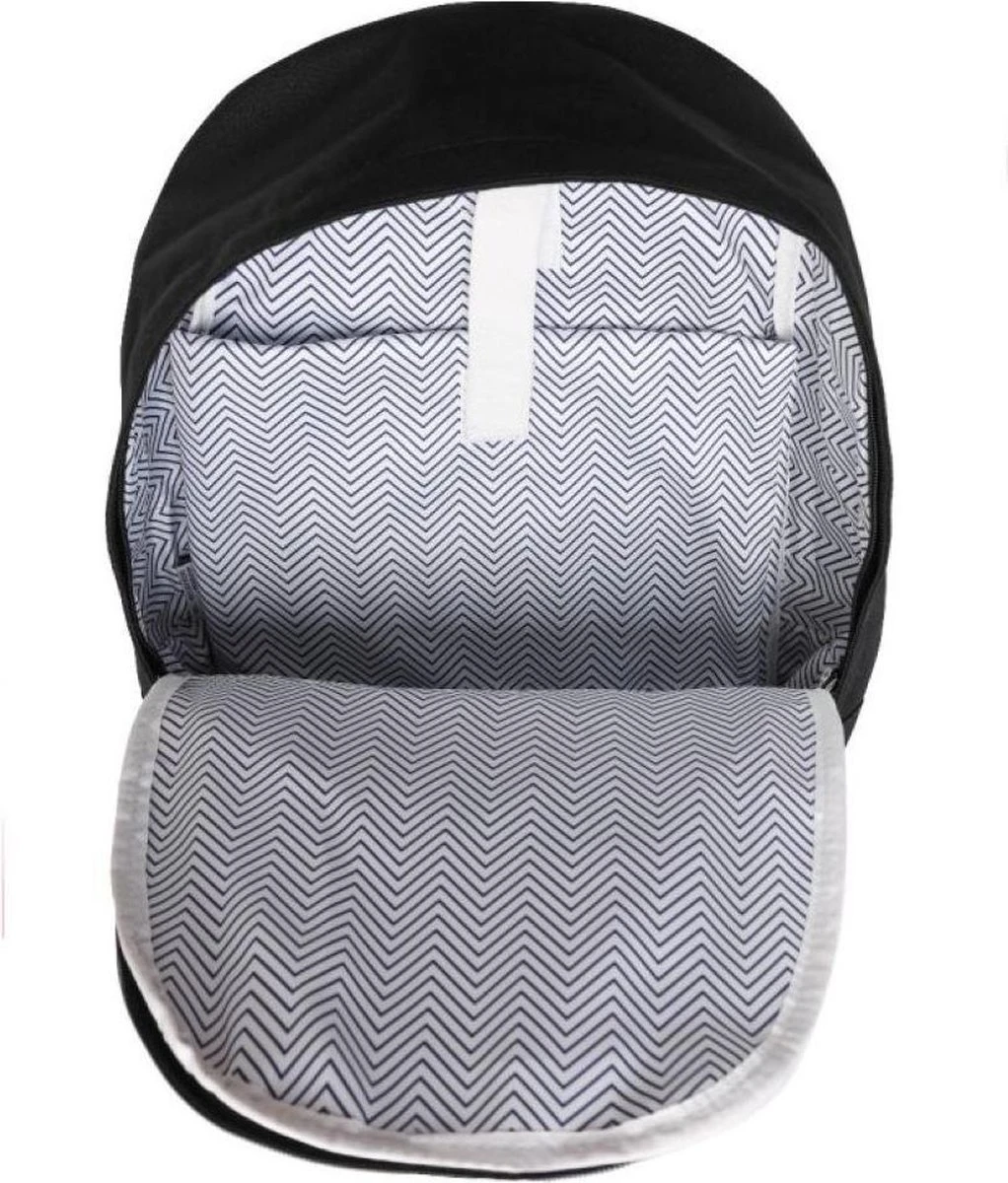 YLX Classic Rugzak. Zwart. Recycled Rpet Materiaal. Gerecyclede Plastic Flessen. Eco Friendly. 15" Laptop Sleeve. Backpack - Schooltas - Mannen - Vrouwen - Middelbare Scholieren - Tieners - Jongens - Meiden - Meisjes - Afbeelding 3