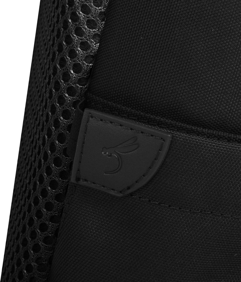 YLX Finch Rugzak. Zwart. Recyceld Rpet Materiaal. Gerecyclede Plastic Flessen - Eco Friendly. Volwassenen - Tieners - Middelbare Scholieren - Jongens - Meisjes. 14" Laptop Sleeve. Backpack - Schooltas - Rugzak - Afbeelding 5