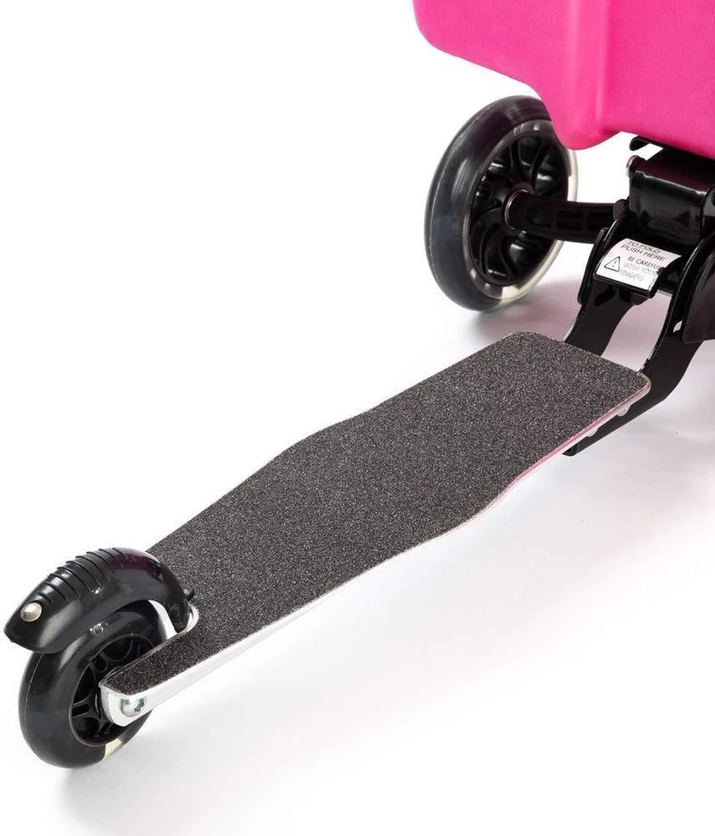 Handbagage Kinderen | Tas Meisje | Roze Uil | Koffer Handbagage | Kinder Koffer Meisjes | Step Meisje | Trolley Kinderen - 50 Kilo - 5 Tot 9 Jaar | Bouncy Box 40x20x25 Cm Incl. Nekkussen Vliegtuig - Afbeelding 4