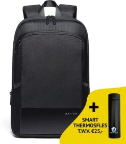 Bange Rugzak - 16 Inch Laptop Vak - Krasbestendig - Waterbestendig - Multifunctioneel - Comfort - Incl. Smart Thermosfles