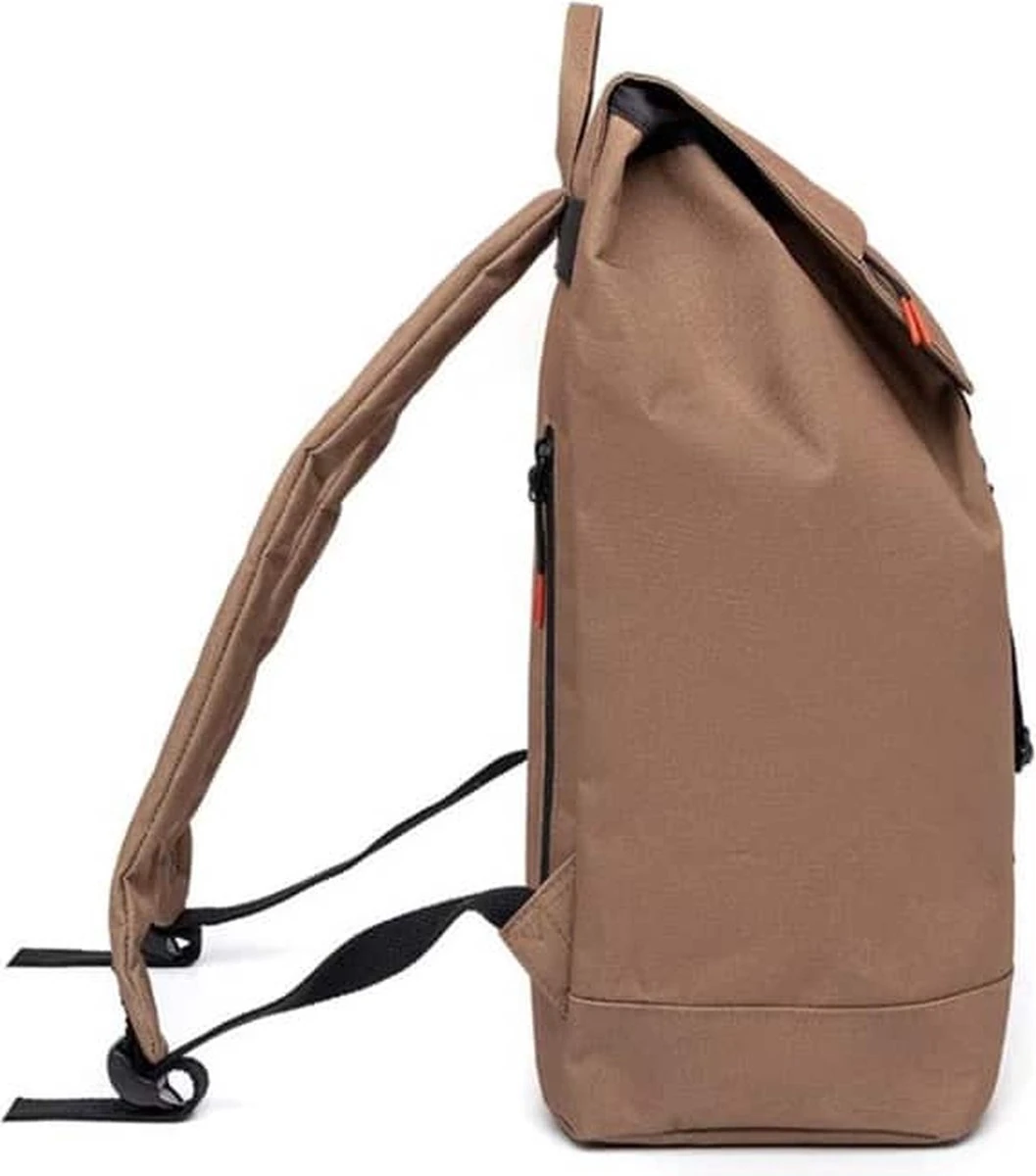 Lefrik Scout Laptop Rugzak - Eco Friendly - Recycled Materiaal - 14 Inch - Camel - Afbeelding 5