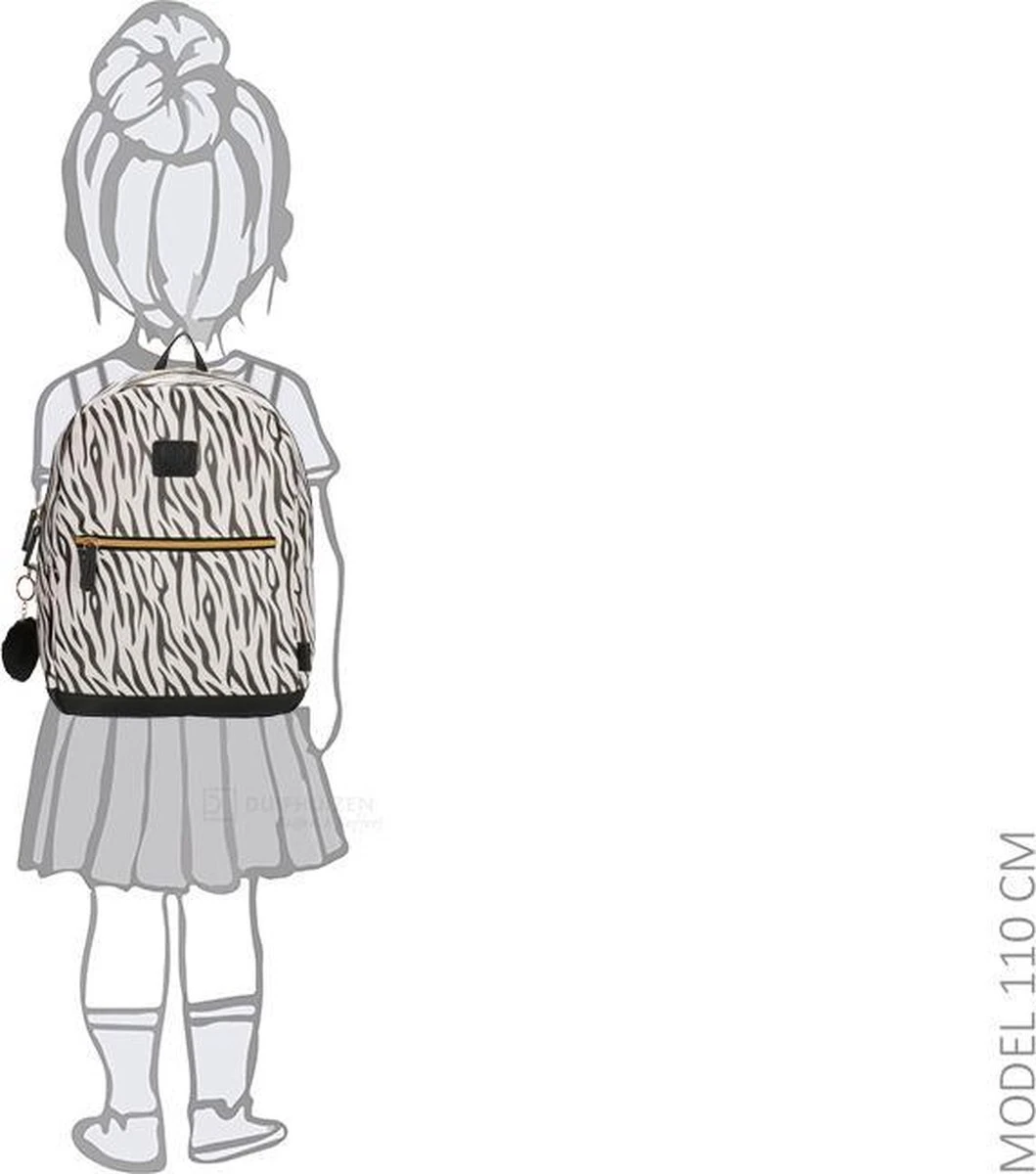 Beagles Originals Cool Originals Rugzak 13,3 Inch (29,4x16,6 Cm.) - Tijger Wit - Afbeelding 3