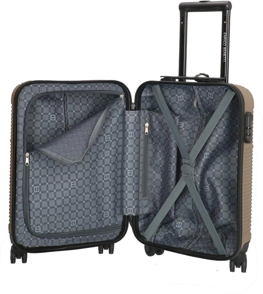 Enrico Benetti Louisville 39040 Handbagage Koffer 52 Cm - Champagne - Afbeelding 4