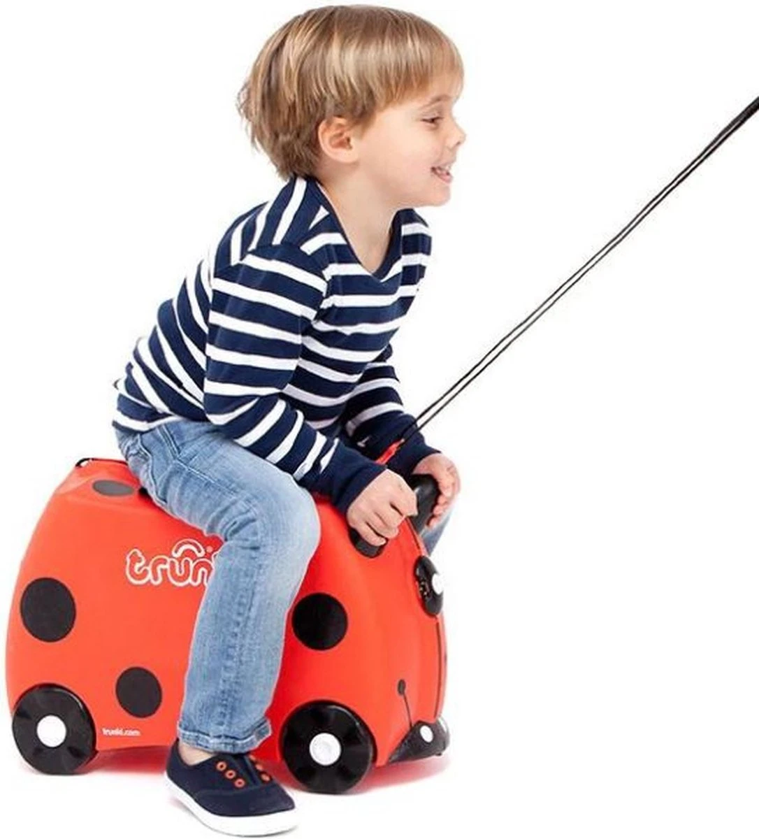 Trunki Ride-On Handbagage Koffer 46 Cm - Lieverheersbeestje Harley - Afbeelding 11