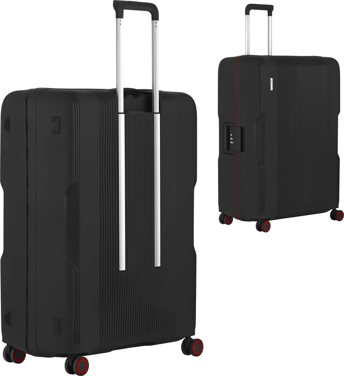 CarryOn Protector Luxe Grote Reiskoffer - Trolley 77cm Met TSA-klikslot - Ultrasterk - Zwart - Afbeelding 5