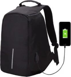 Merkloos Bobby Anti-diefstal - Rugzak - Zwart - Anti Theft - Geschikt Voor Laptop (max15"inch) - Schooltas - Incl USB