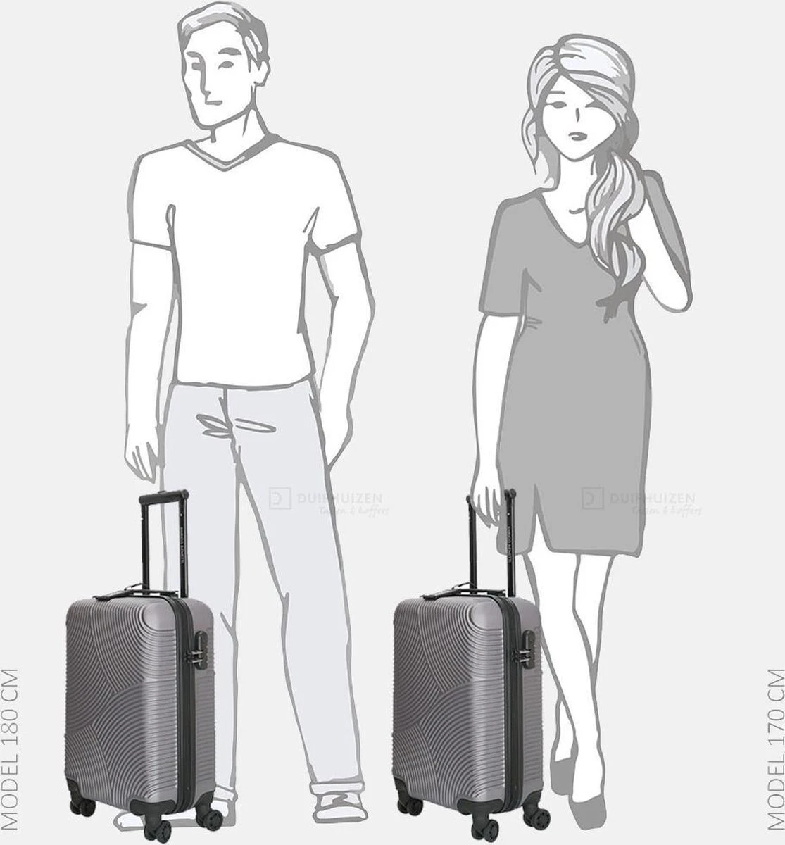 Enrico Benetti Louisville 39040 Handbagage Koffer 52 Cm - Grijs - Afbeelding 6