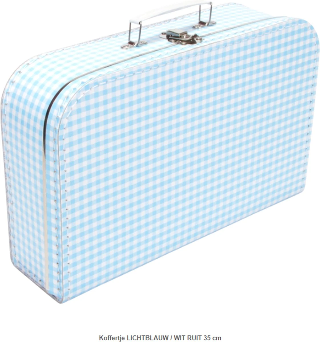 Logeerkoffer Ruit - Kinderkoffer- Kraamcadeau - Geboortecadeau - Opa En Oma - Afbeelding 3