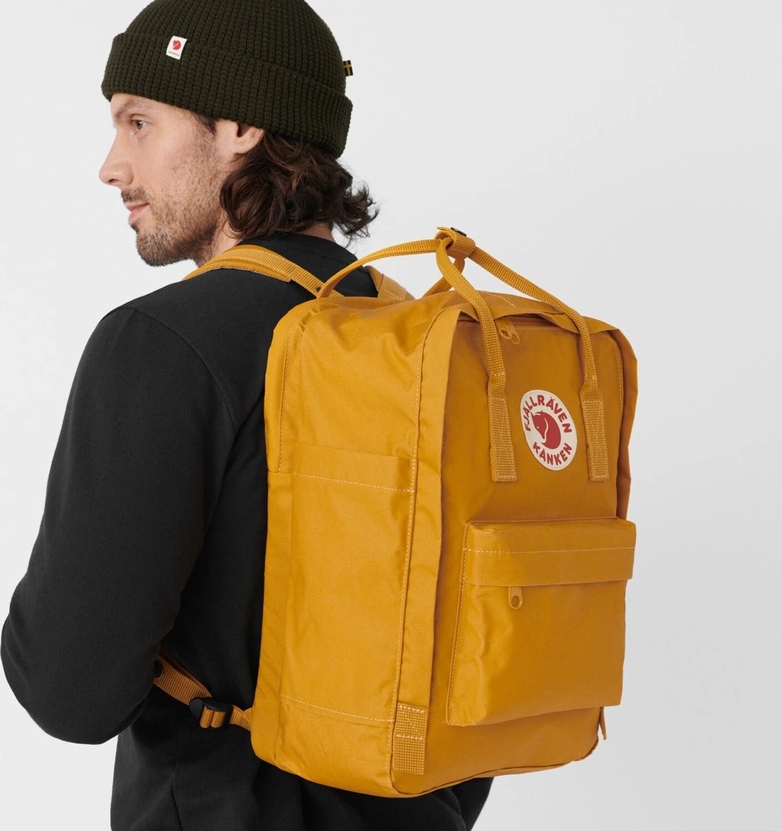 Fjallraven Fjällräven Kånken Laptop 13" Unisex Rugzak - Ochre - Afbeelding 7