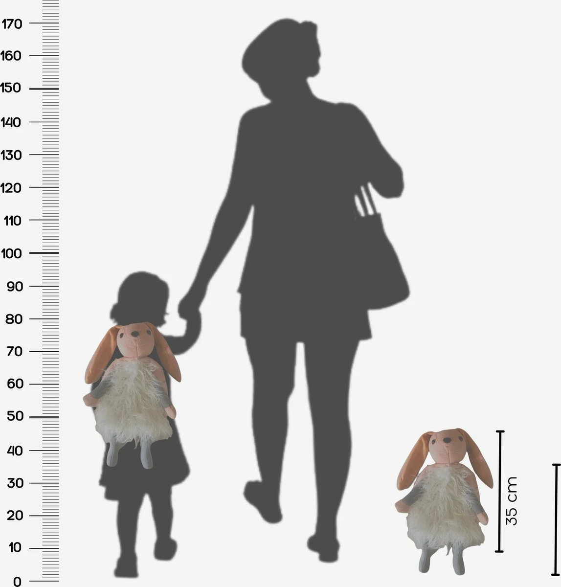 Rugzak - Kinderrugzak - Konijn Rugzak - Rugtas - Rugzak Peuter - Rugzak Kleuter - Kinderrugtas - Bunny - Knuffel - Backpack - Sac - Sac A Dos - Rugtas Meisje - Afbeelding 2