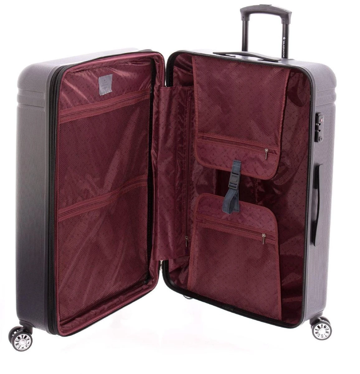 Gladiator Cactus Grote Koffer - 75 Cm - Exp - TSA Slot - Zwart - Afbeelding 5