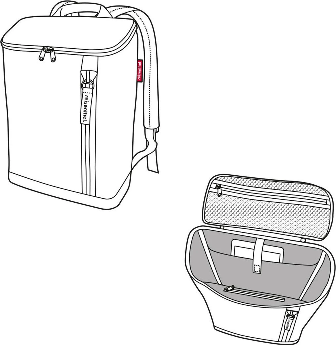 Reisenthel Overnighter-Backpack Rugzak M - 13L Twist Silver Grijs - Afbeelding 5