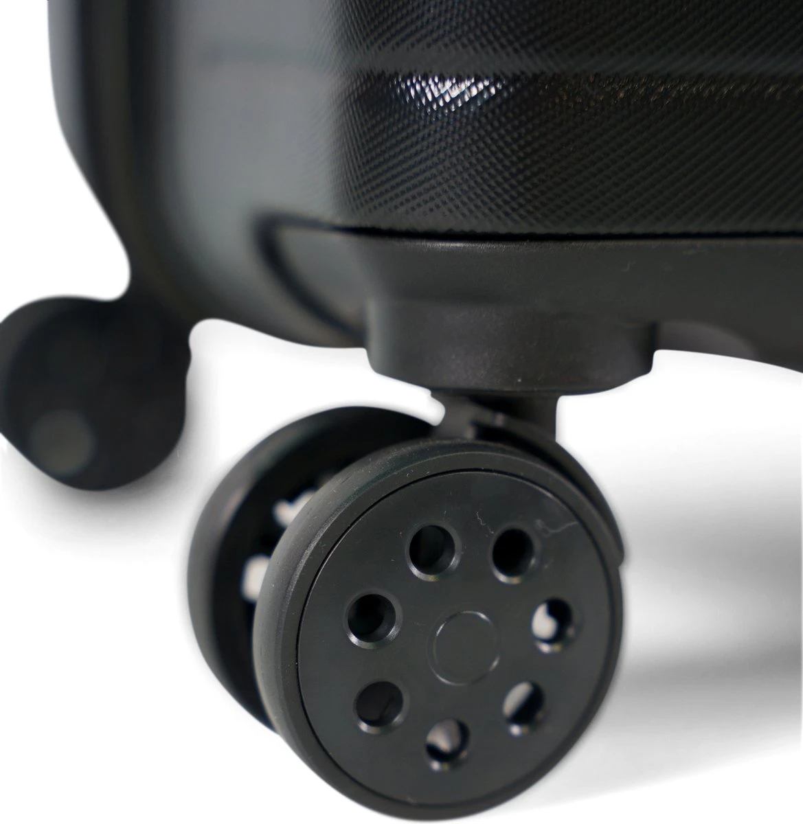 ©TROLLEYZ - Amsterdam No.9 - Reiskoffer 78cm Met TSA Slot - Dubbele Wielen - 360° Spinners - 100% ABS - Reiskoffer In Night Black - Afbeelding 6