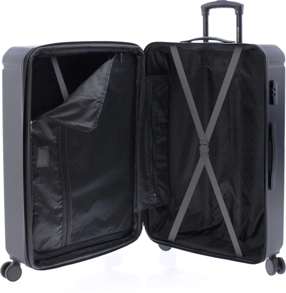 Gladiator Tropical Grote Koffer Expandable - 77 Cm - 105/117 Liter - Zwart - Afbeelding 4