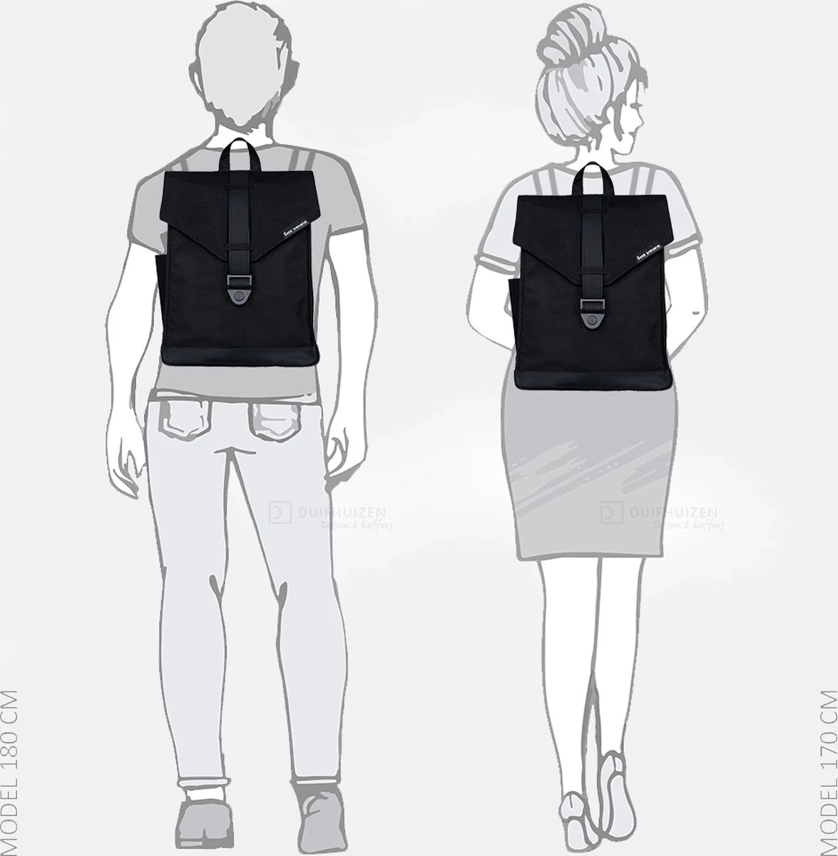 Bold Banana Rugzak 15.6 Inch Laptopvak - Beautiful Black - Afbeelding 6