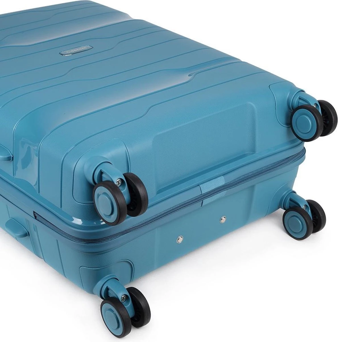 Decent ONE-CITY Large Koffer - 76 Cm - TSA Slot - Petrol - Afbeelding 12