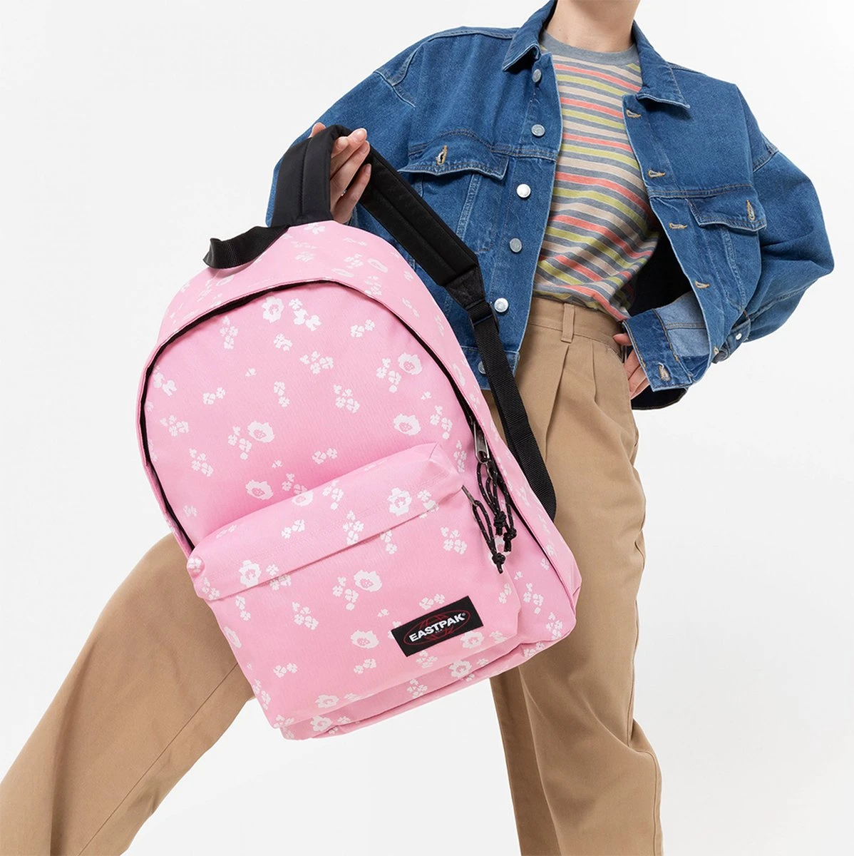 Eastpak Out Of Office Rugzak Flower Shine Pink - Afbeelding 6