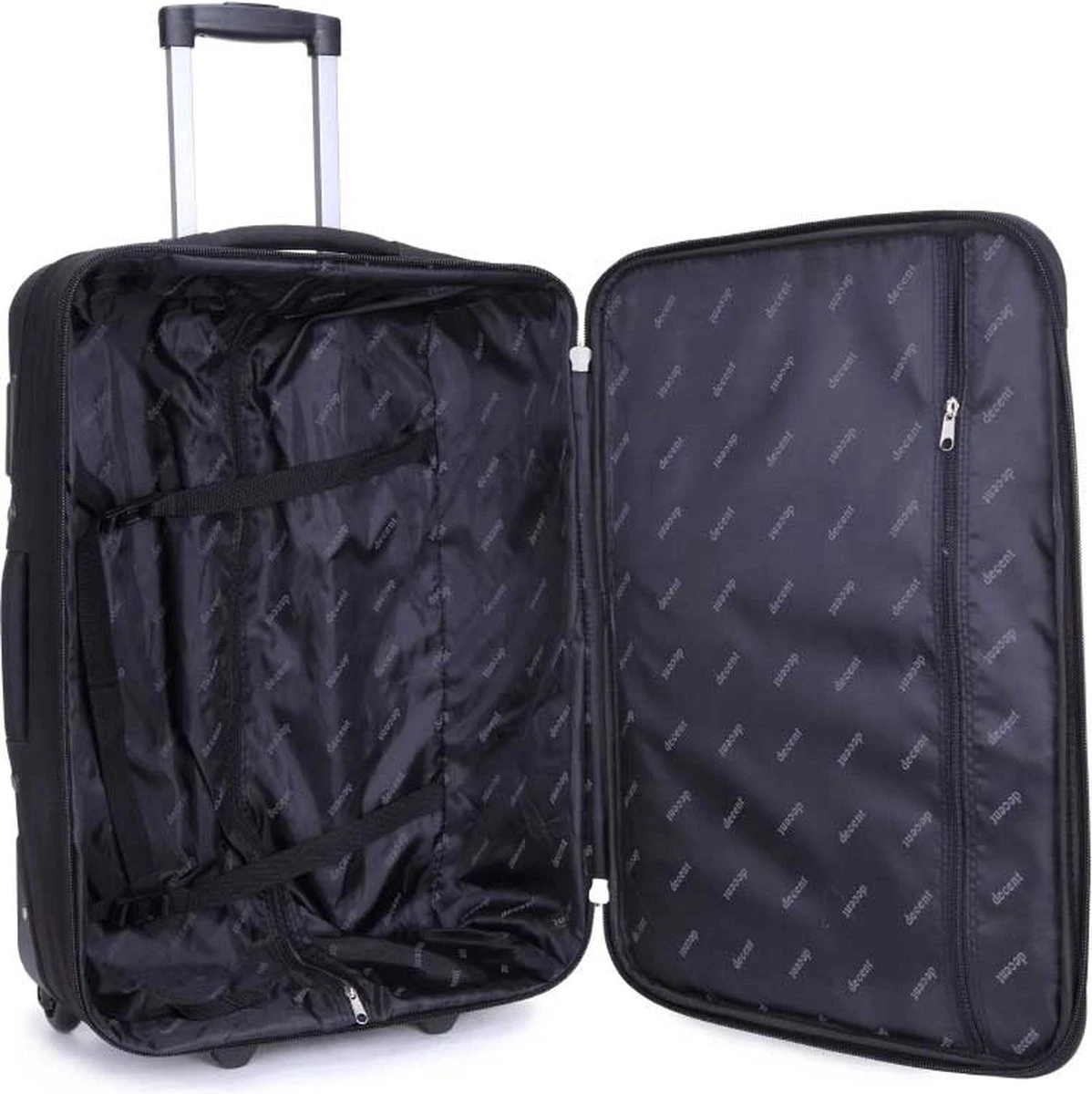 Decent Basic-Line Medium Trolley 63 Cm - Zwart - Afbeelding 5