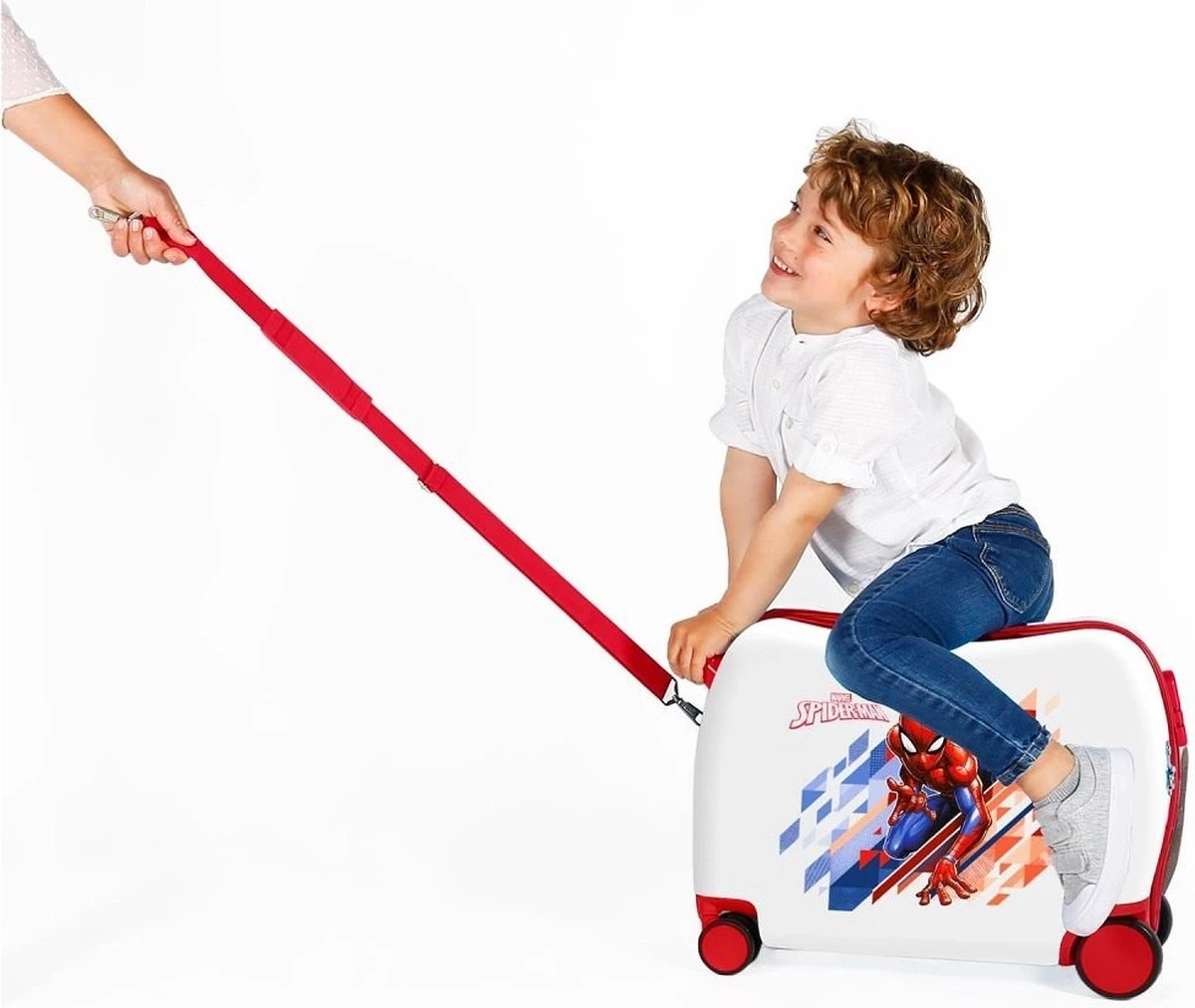 Marvel Ride-on Koffer Reiskoffer Spider-man 34 Liter Junior Wit - Afbeelding 5