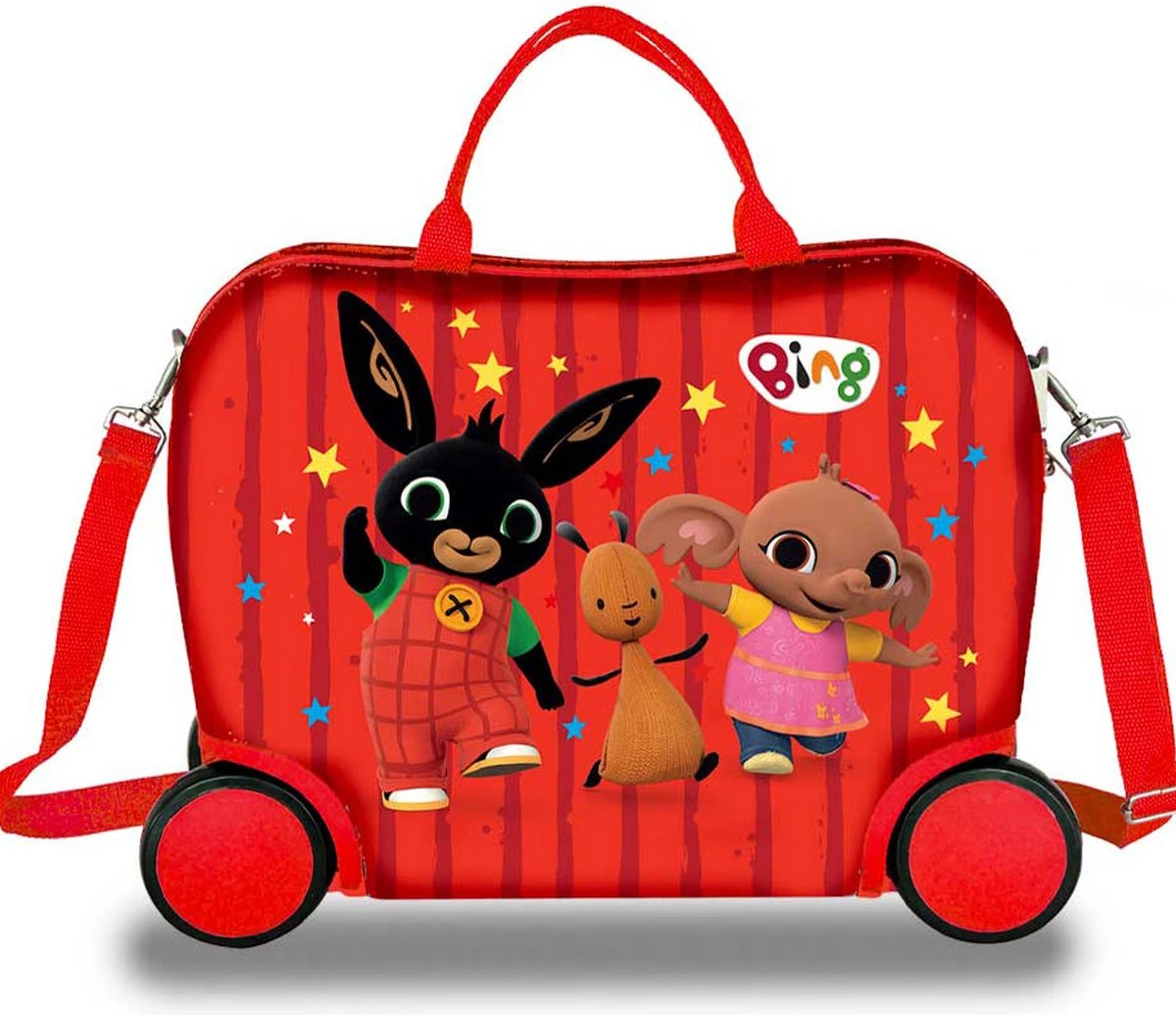Bing Bunny Reiskoffer - 40 X 32 X 20 Cm - Rood