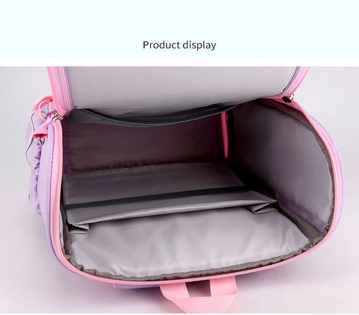 Kinder Rugzak - Rugtas Voor Meisjes - Kleuter - Peuter - Schooltas Basisschool - Eenhoorn Roze - Afbeelding 7