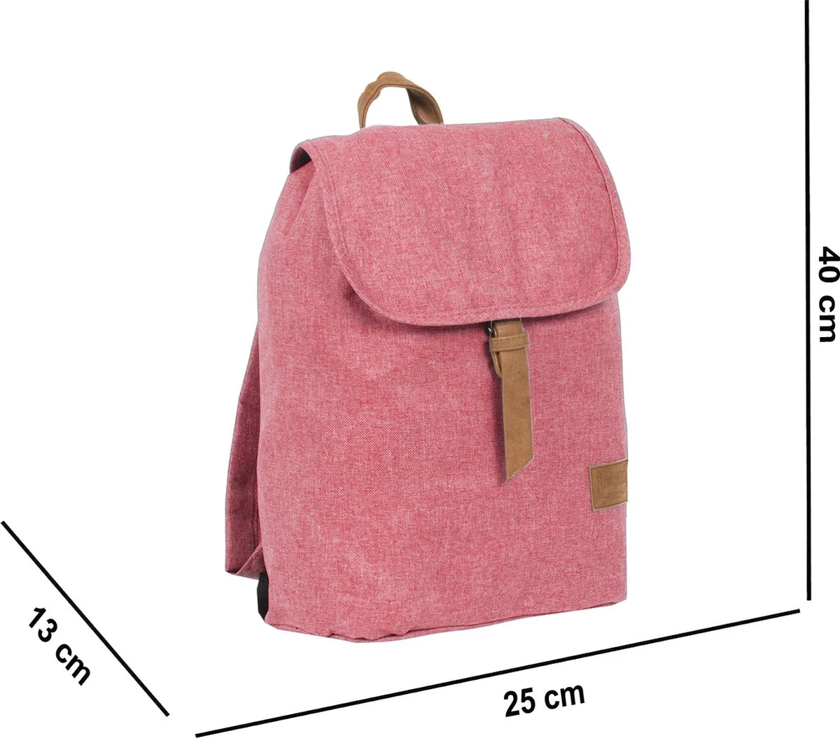 New Rebels® Heaven - Rugtas - Roze - 10987 - 25x36x13cm - Rugzak / Backpack - Afbeelding 2
