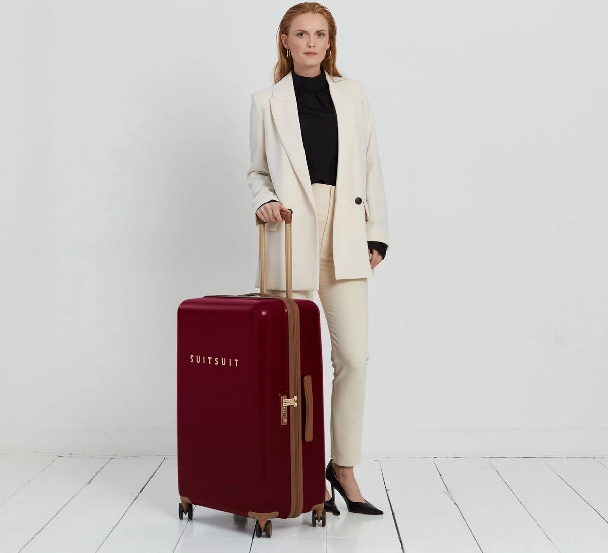 SUITSUIT - Fab Seventies Classic - Biking Red - Reiskoffer (76 Cm) - Afbeelding 2