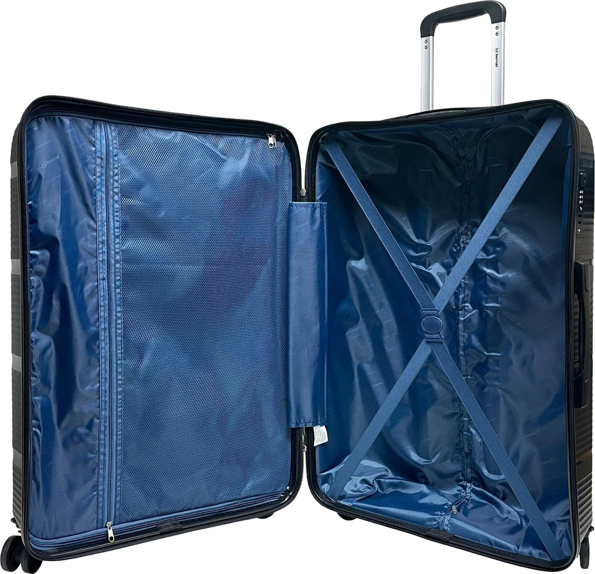 Benzi Izeda Grote Koffer - 75 Cm - 95 Liter - Zwart - Afbeelding 4