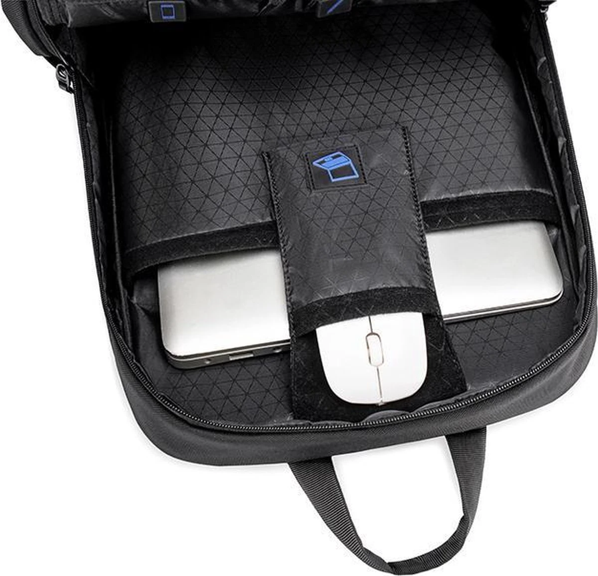 Golden Wolf Rugtas - Rugzak - Laptoptas - Motortas - Zwart - Afbeelding 6