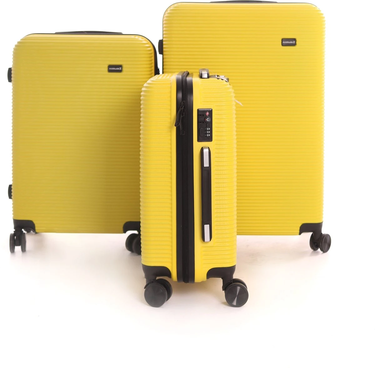 AttitudeZ Air-Z Handbagage Koffer Geel 55cm - TSA-slot - Afbeelding 7