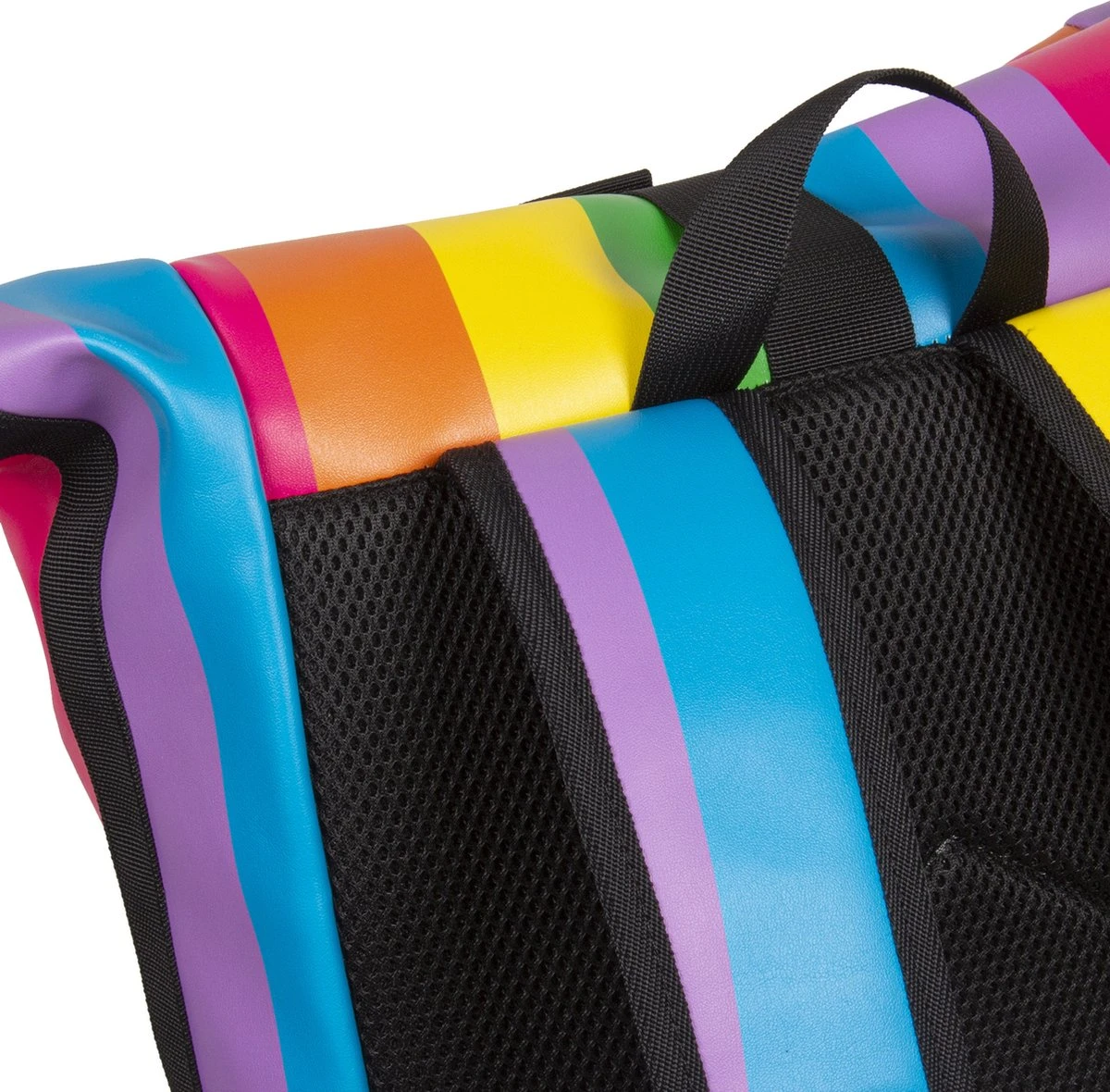 New Rebels® Mart - Rugtas - Regenboog - Waterbestendig - Roll-top - 151413121087.9 - 35x10x46cm - Rugzak / Backpack - Afbeelding 6