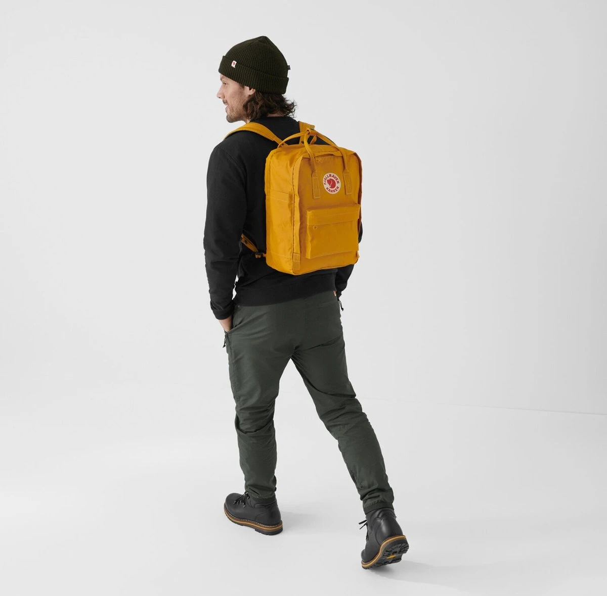 Fjallraven Fjällräven Kånken Laptop 13" Unisex Rugzak - Ochre - Afbeelding 6
