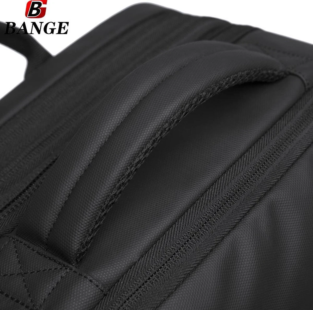 Bange Rugtas - 15,6 Inch - Laptop Rugzak - USB-aansluiting - Waterafstotend - Zwart - Incl. Smart Thermosfles - Afbeelding 5