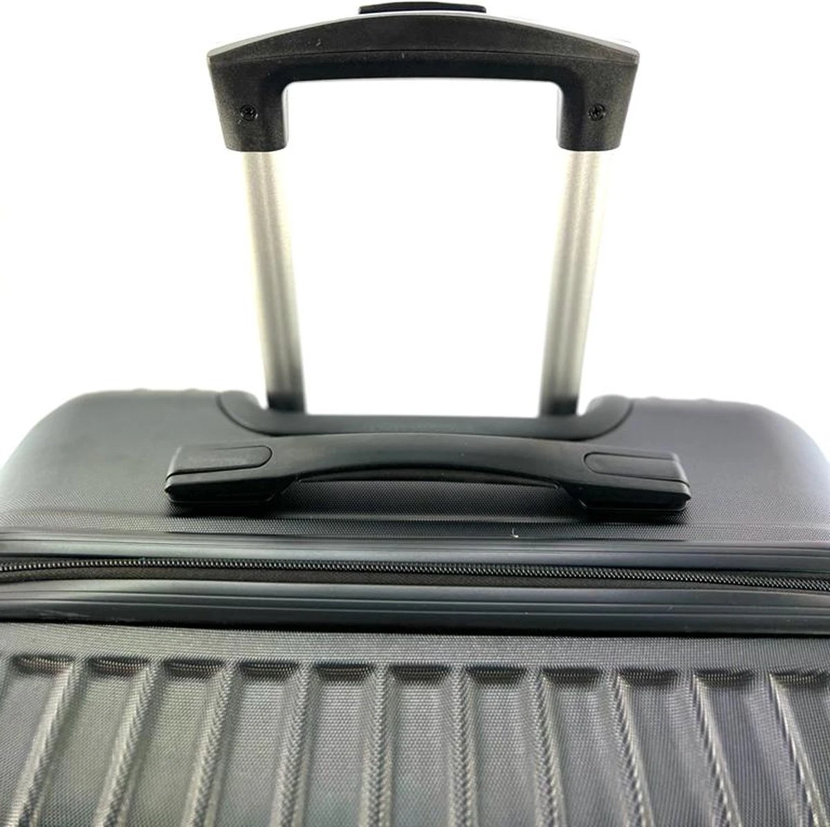 AATravel M Reiskoffer - Trolley ABS - Met Dubbele Wielen - 66 Cm - 66 Liter - Zwart - Afbeelding 5