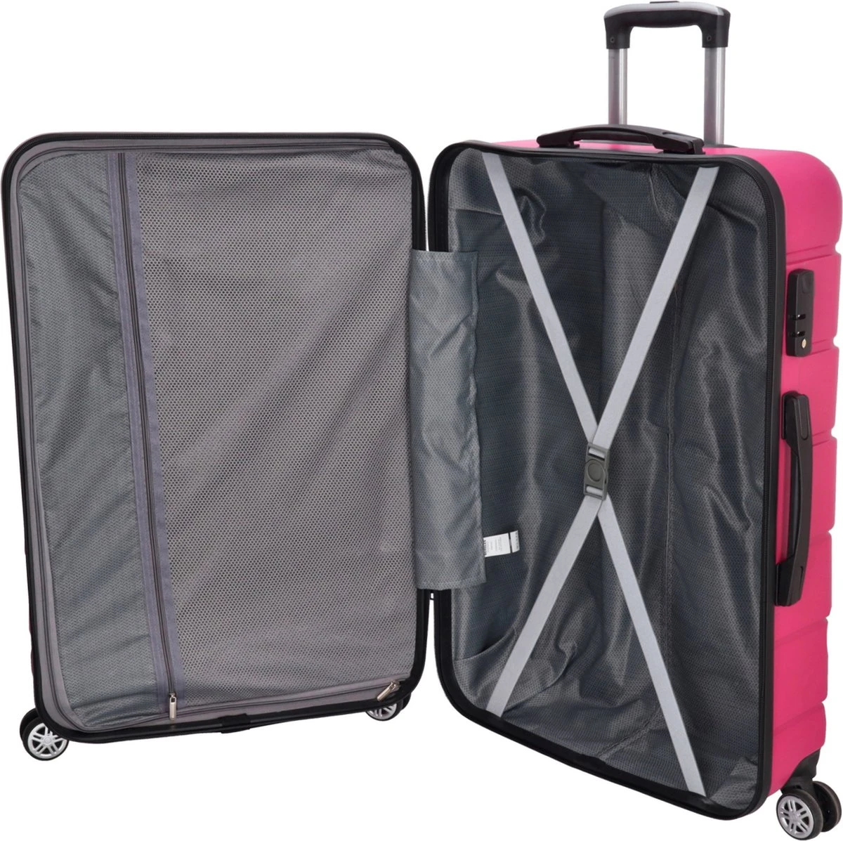 Beagles Originals Comfy Travel Grote Koffer - 74 Cm - Fuchsia - Afbeelding 4