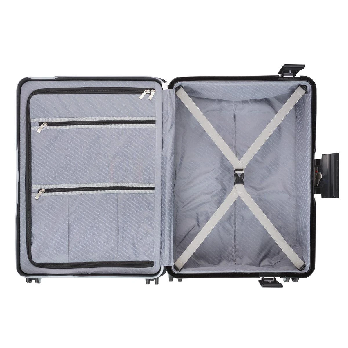 CarryOn Steward TSA Reiskoffer - 65cm Trolley Met Kliksloten - Dubbele Wielen - Zwart - Afbeelding 4