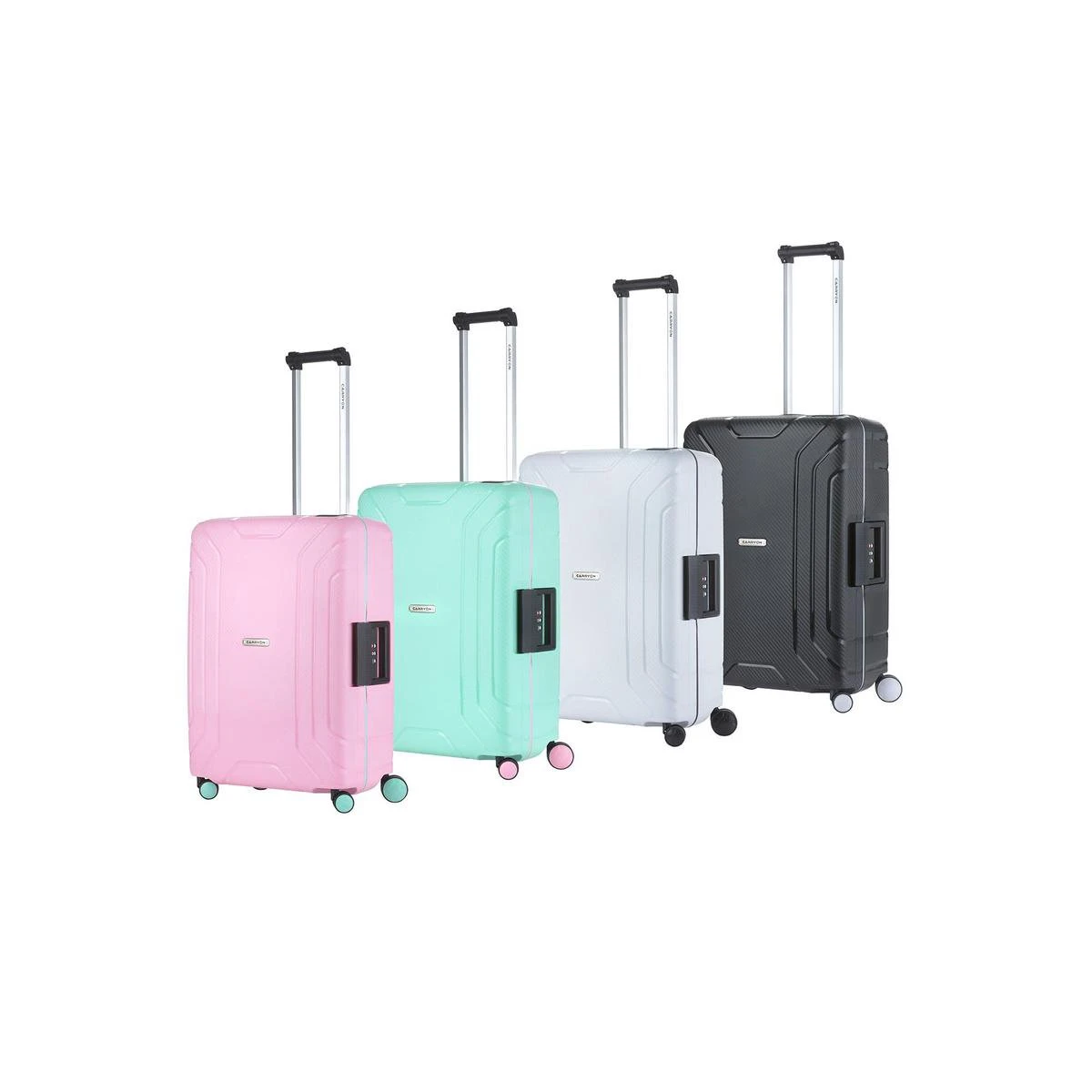 CarryOn Steward TSA Reiskoffer - 65cm Trolley Met Kliksloten - Dubbele Wielen - Zwart - Afbeelding 11