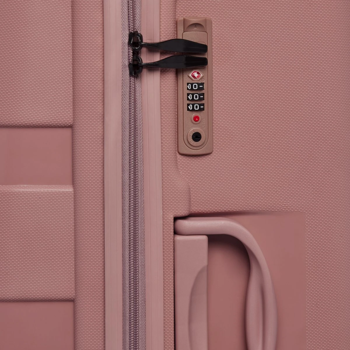 ©TROLLEYZ - Paris No.5 - Reiskoffer - 69cm Met TSA Slot - Dubbele Wielen - 360° Spinners - 100% Polypropyleen - Reiskoffer In Rose Blush - Afbeelding 7