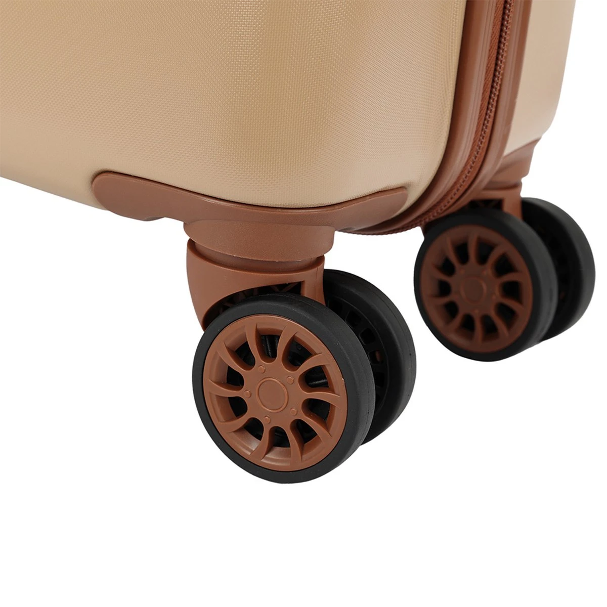 Decent Retro Koffer Groot 76 Cm Beige Brown - Afbeelding 5