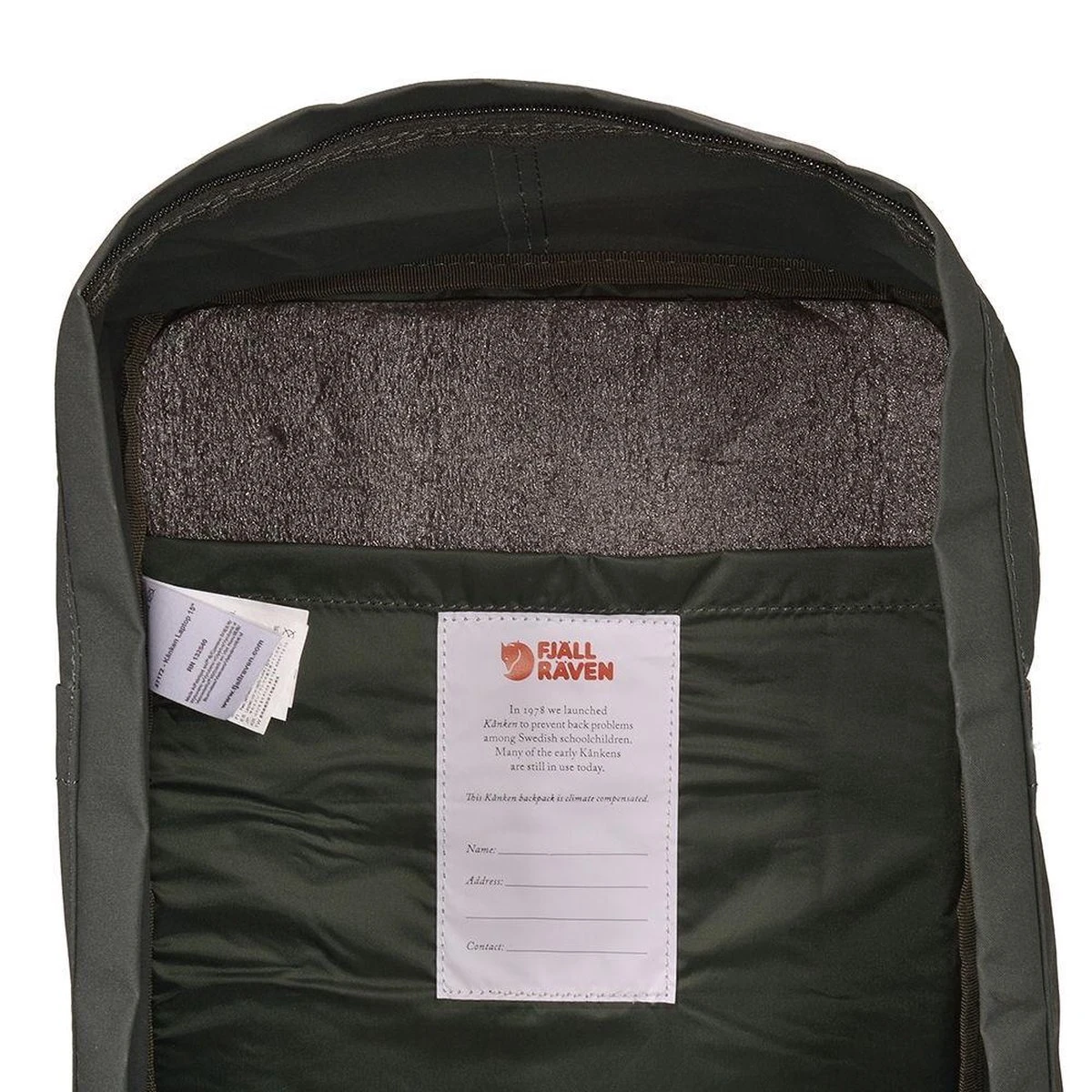 Fjallraven Kanken Laptoprugzak 15 Inch - Forest Green - Afbeelding 4