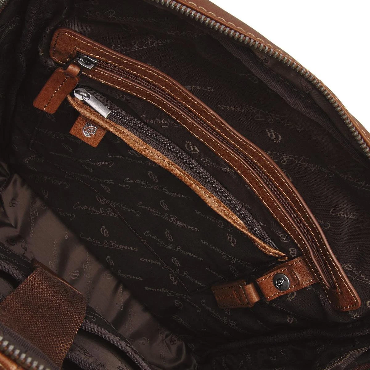 Castelijn & Beerens - Firenze Laptoprugzak 15,6 + Tablet RFID | Lichtbruin - - Afbeelding 11