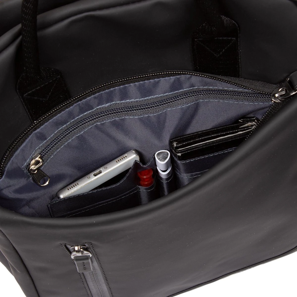 New Rebels® Harper - Rugtas - Zwart - Waterbestendig - 9L - 28x8x38cm - Rugzak / Backpack - Afbeelding 4