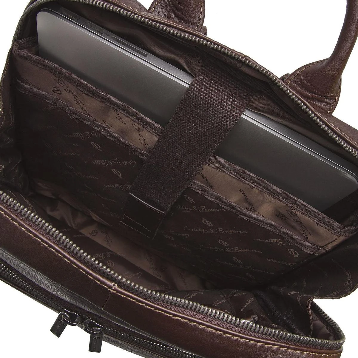 Castelijn & Beerens - Firenze Laptoprugzak 15,6 + Tablet RFID | Mocca - - Afbeelding 11