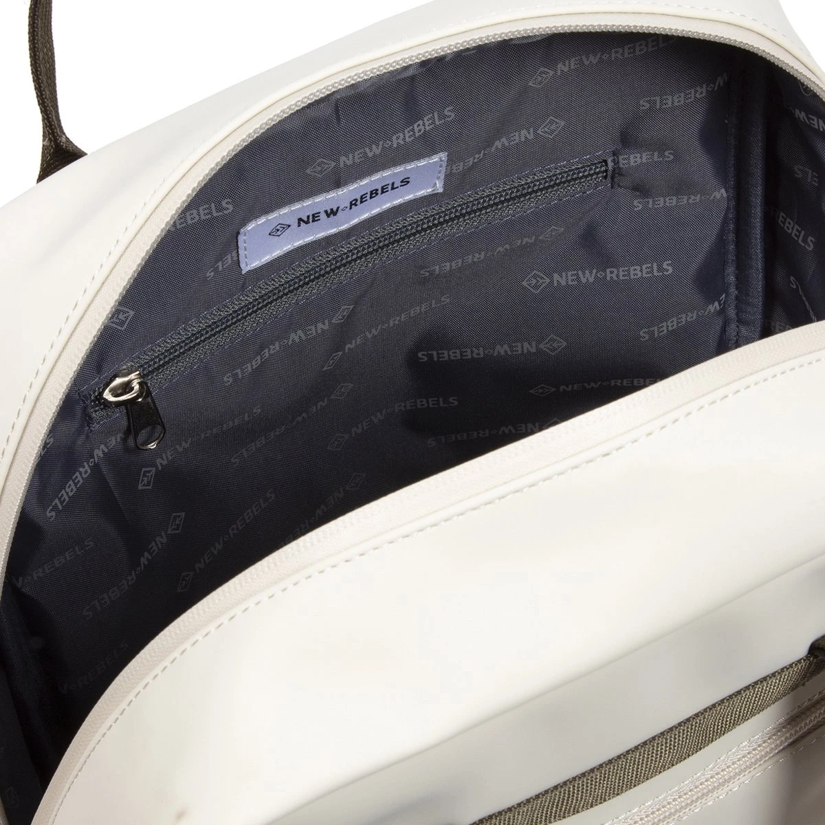 New Rebels® Julan - Rugtas - Beige - Waterbestendig - 42x12x28cm - Rugzak / Backpack - Afbeelding 5