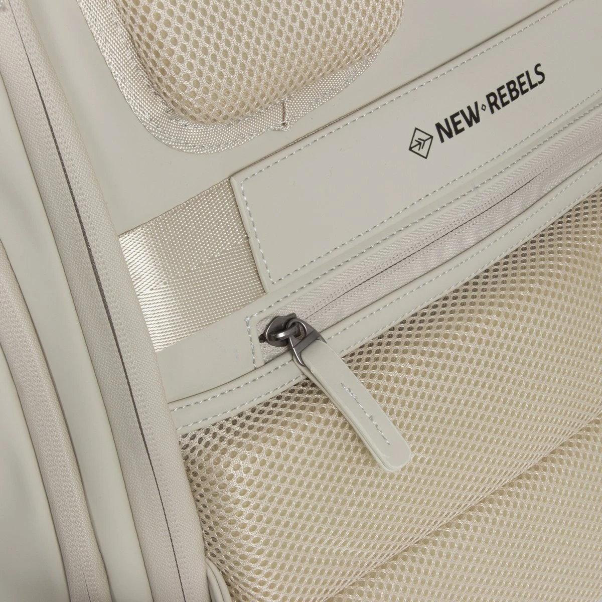 New Rebels® William - Rugtas - Beige - Waterafstotend - 28x15x43cm - Rugzak / Backpack - Afbeelding 8